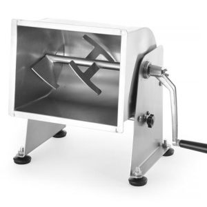 Hendi - Mieszarka ręczna do mięsa na kiełbasę, przechylna misa, poj. 11 l. Wariant podstawowy