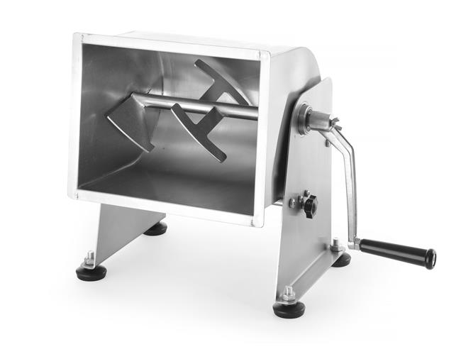 Hendi - Mieszarka ręczna do mięsa na kiełbasę, przechylna misa, poj. 11 l. Wariant podstawowy