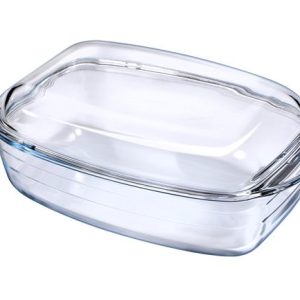 Hendi - Naczynie żaroodporne z pokrywą OVENCHEF, transparentny, 370x215x(H)140mm Wariant podstawowy