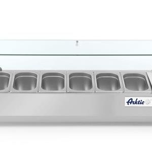 Hendi - Nadstawa chłodnicza GN 1/4, Arktic, 7x GN 1/4, 230V/180W, 1505x335x(H)460mm Wariant podstawowy
