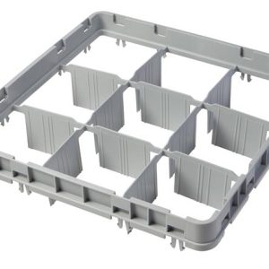Hendi - Nadstawka do koszy CAMBRO FULL DROP 500×500 mm szara, model E1 16 przegródek