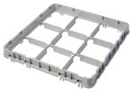 Hendi - Nadstawka do koszy CAMBRO HALF DROP 500×500 mm szara, model E2 16 przegródek