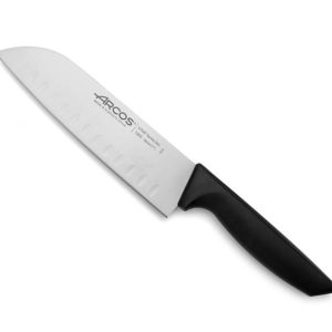 Hendi - Nóż Santoku ze szlifem kulowym, seria NIZA, Arcos, czarny, (L)314mm Wariant podstawowy