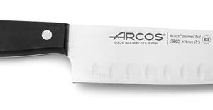Hendi - Nóż Santoku ze szlifem kulowym, seria UNIVERSAL, Arcos, czarny, (L)290mm Wariant podstawowy