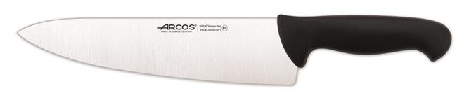 Hendi - Nóż szefa kuchni z szerokim ostrzem, seria 2900, Arcos, czarny, (L)mm Wariant podstawowy
