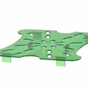 Hendi - Ociekacz do pojemnika CamSquares Fresh Pro, Cambro, do pojemników 1,9l i 3,8l, zielony, 159x152x(H)16mm Wariant podstawowy