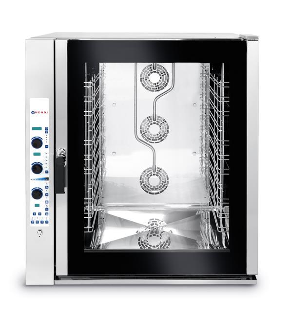 Hendi - Piec konwekcyjno - parowy 10x GN 2/1, elektryczny - sterowanie elektroniczne Wariant podstawowy
