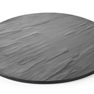 Hendi - Płyta do serwowania z melaminy - imitacja łupka śr. 430 mm