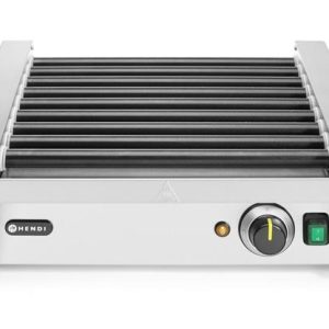 Hendi - Podgrzewacz rolkowy do parówek jednostrefowy, HENDI, 9 rolek, 230V/940W, 520x425x(H)175mm Wariant podstawowy