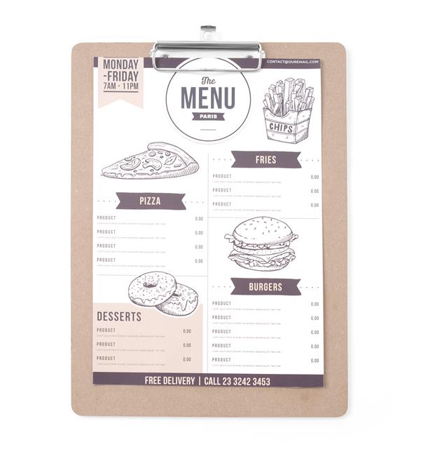 Hendi - Podkładka pod kartę menu 240x330 mm Wariant podstawowy - obrazek 3