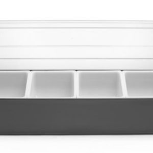 Hendi - Pojemnik barmański na dodatki do drinków - 4 wkłady Wariant podstawowy