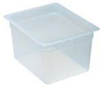 Hendi - Pojemnik GN 1/2 z przezroczystego polipropylenu, Cambro, GN 1/2, transparentny, 325x260x(H)65mm 8,9 l