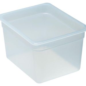 Hendi - Pojemnik GN 1/2 z przezroczystego polipropylenu, Cambro, GN 1/2, transparentny, 325x260x(H)65mm 3 l