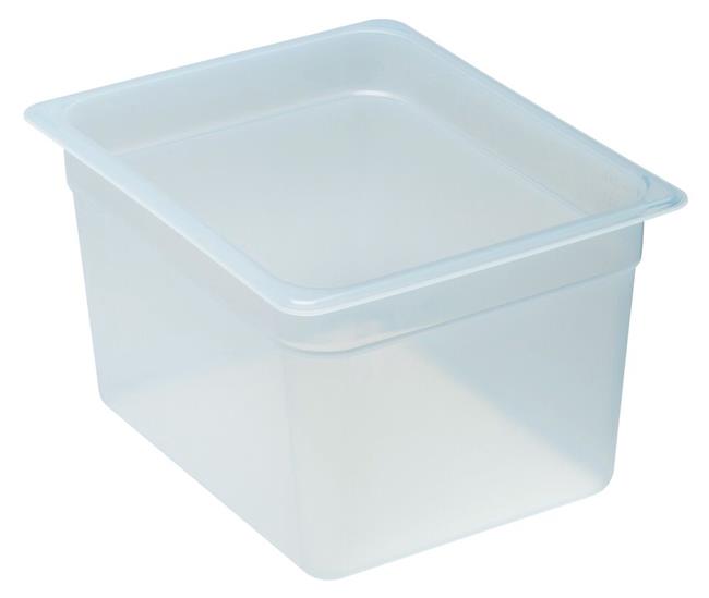 Hendi - Pojemnik GN 1/2 z przezroczystego polipropylenu, Cambro, GN 1/2, transparentny, 325x260x(H)65mm 8,9 l