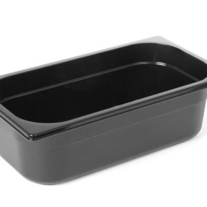 Hendi - Pojemnik GN 1/4 z czarnego poliwęglanu 100mm