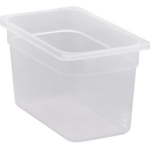 Hendi - Pojemnik GN 1/4 z przezroczystego polipropylenu, Cambro, GN 1/4, transparentny, 162x265x(H)65mm 2,5 l