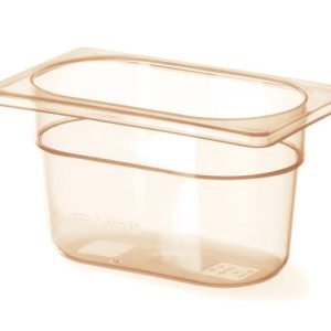 Hendi - Pojemnik GN 1/9 z grilamidu do wysokich temperatur 100 mm