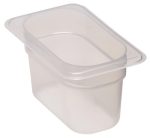 Hendi - Pojemnik GN 1/9 z przezroczystego polipropylenu, Cambro, GN 1/9, transparentny, 108x176x(H)65mm 0,57 l