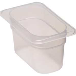 Hendi - Pojemnik GN 1/9 z przezroczystego polipropylenu, Cambro, GN 1/9, transparentny, 108x176x(H)65mm 0,57 l