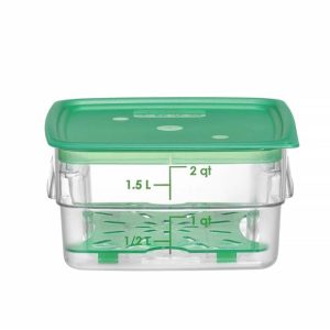 Hendi - Pojemnik na żywność CamSquares Fresh Pro, Cambro, 1,9L, transparentny, 191x191x(H)98mm Wariant podstawowy