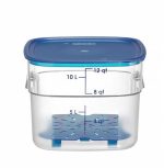 Hendi - Pojemnik na żywność CamSquares Fresh Pro, Cambro, 11,4L, transparentny, 289x289x(H)216mm Wariant podstawowy