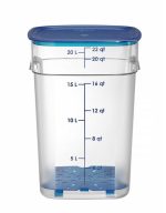 Hendi - Pojemnik na żywność CamSquares Fresh Pro, Cambro, 22,8L, transparentny, 289x289x(H)401mm Wariant podstawowy