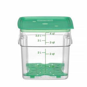 Hendi - Pojemnik na żywność CamSquares Fresh Pro, Cambro, 3,8L, transparentny, 191x191x(H)183mm Wariant podstawowy