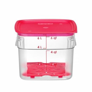 Hendi - Pojemnik na żywność CamSquares Fresh Pro, Cambro, 5,7L, transparentny, 229x229x(H)180mm Wariant podstawowy