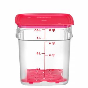 Hendi - Pojemnik na żywność CamSquares Fresh Pro, Cambro, 7,6L, transparentny, 229x229x(H)243mm Wariant podstawowy