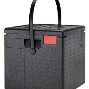 Hendi - Pojemnik termoizolacyjny CAMBRO Cam GoBox® na pizzę ładowany od góry 8 kartonów - 330x330x(H)40 mm