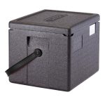 Hendi - Pojemnik termoizolacyjny CAMBRO Cam GoBox® z czarnym paskiem, GN 1/2 22,3 l