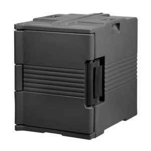 Hendi - Pojemnik termoizolacyjny cateringowy 2 x GN 1/1 - 200, ładowany od frontu, AmerBox, GN 1/1, czarny, 465x655x(H)625mm Wariant podstawowy