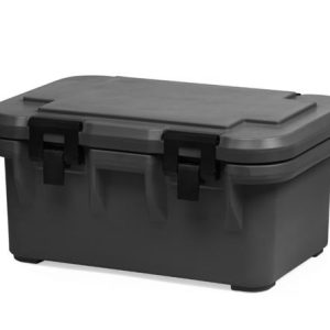 Hendi - Pojemnik termoizolacyjny cateringowy GN 1/1 - 200, ładowany od góry, AmerBox, GN 1/1, czarny, 635x430x(H)310mm Wariant podstawowy