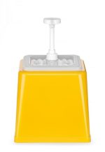 Hendi - Pojemnik z pompką do sosów, zólty Wariant podstawowy
