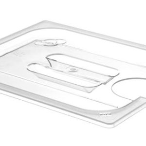 Hendi - Pokrywka do pojemników GN 1/2 z poliwęglanu z wycięciem na Cyrkulator Sous-Vide 222645