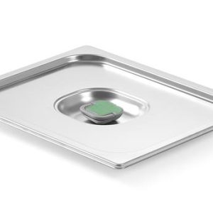 Hendi - Pokrywka do pojemników GN z kolorowymi klipsami GN 2/4 - 530x162