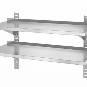 Hendi - Półka wisząca przestawna, podwójna z dwiema konsolami, HENDI, 1000x400x600 mm, 1000x400x(H)600mm Wariant podstawowy