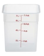 Hendi - Przezroczysty pojemnik polipropylenowy na żywność CAMBRO CamSquare® 7,6 l