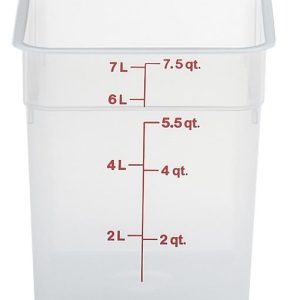 Hendi - Przezroczysty pojemnik polipropylenowy na żywność CAMBRO CamSquare® 3,8 l