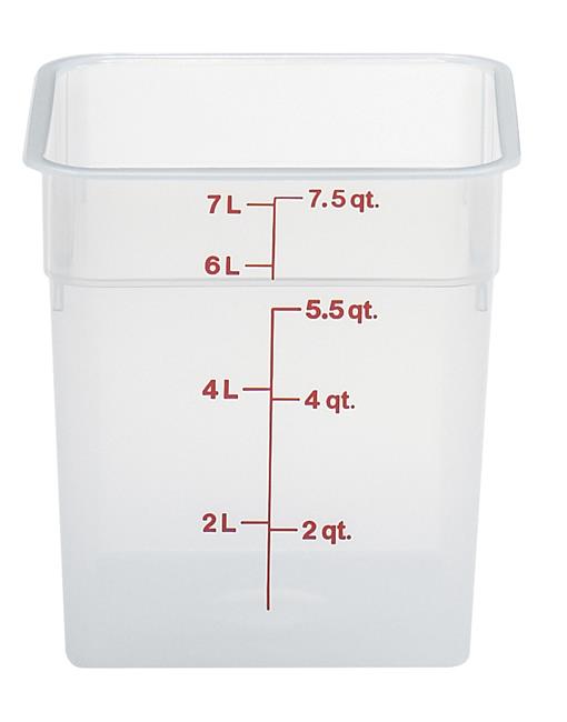 Hendi - Przezroczysty pojemnik polipropylenowy na żywność CAMBRO CamSquare® 5,7 l