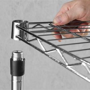 Hendi - Regał 5-półkowy czarny, malowany proszkowo Wariant podstawowy