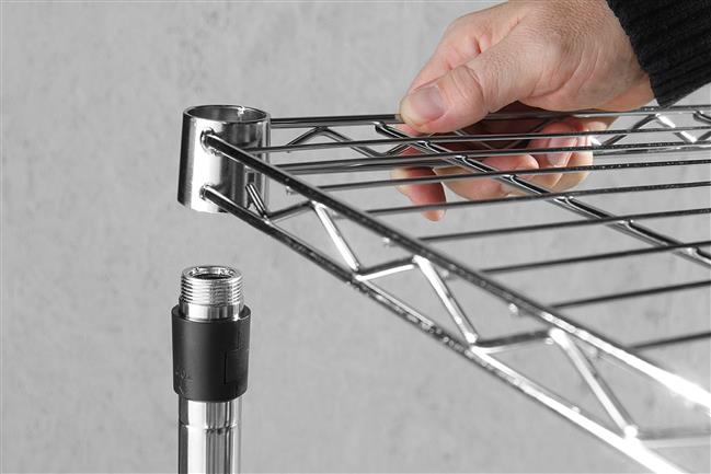 Hendi - Regał 5-półkowy czarny, malowany proszkowo Wariant podstawowy