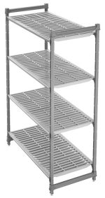 Hendi - Regał magazynowy CAMBRO Camshelving® basics plus z kompozytu z 4 wentylowanymi półkami 915x540x(H)1830