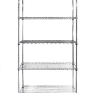 Hendi - Regał z 5 półkami, HENDI, chromowany, chromowany, 910x455x(H)1830mm Wariant podstawowy