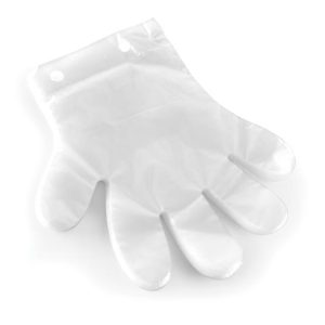 Hendi - Rękawiczka foliowa jednorazowa, przezroczysta - zestaw 100 szt. Wariant podstawowy