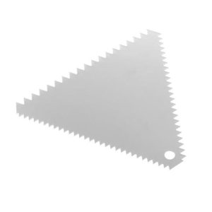 Hendi - Skrobka cukiernicza trójkątna grzebień Wykonana ze stali nierdzewnej