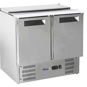 Hendi - Stoły chłodnicze sałatkowe z pokrywą uchylną 2-DRZWIOWY