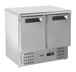 Hendi - Stoły chłodnicze z blatem roboczym ze stali nierdzewnej 2-DRZWIOWY