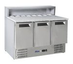 Hendi - Stoły chłodnicze z nadstawą i blatem granitowym 3-DRZWIOWY