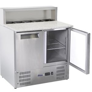 Hendi - Stół chłodniczy z nadstawą i blatem granitowym, Arktic, 247L, 230V/145W, 900x700x(H)1070mm Wariant podstawowy